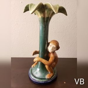Vintage Monkey Candle Holder.